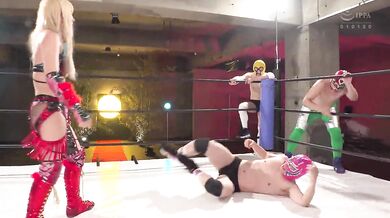 RCTD-627 Big breasted female wrestler Kaguya hits her on her dangerous day! Multiple play creampie death match!!