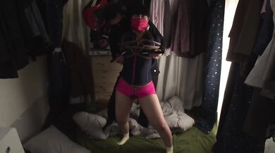 CMV-145 Crotch rope DID Gagged A woman tied up with a rope and writhing in agony - Mai Imai